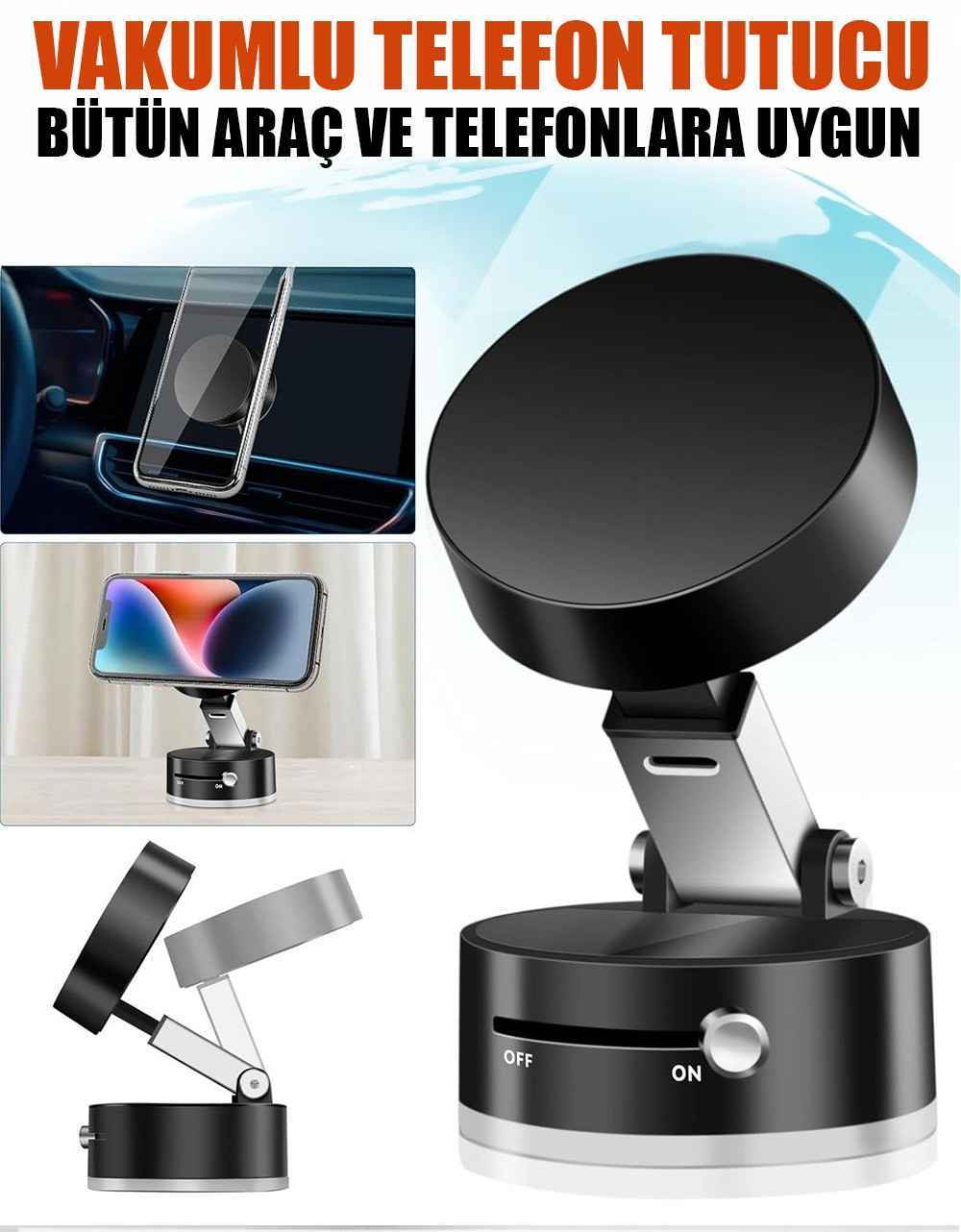 VAKUMLU ARABA TELEFON TUTUCU